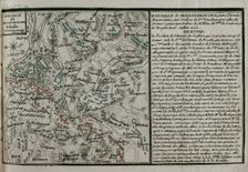 Seven Years War (1756-1763): Map of the Battle of Vellinghausen (July 15-16, 1761), 1765. Creator: Jean de Beaurain