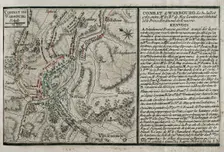 Seven Years War (1756-1763): Map of the Battle of Warburg (July 31, 1760), 1765. Creator: Jean de Beaurain