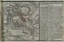 Seven Years War (1756-1763): Map of the Battle of Bergen (April 13, 1759), 1765. Creator: Jean de Beaurain