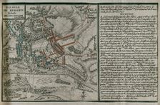 Seven Years War (1756-1763): Map of the Battle of Bergen (April 13, 1759), 1765. Creator: Jean de Beaurain
