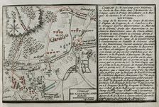 Seven Years War (1756-1763): Map of the Battle of Klostercamp (October 16, 1760), 1765. Creator: Jean de Beaurain