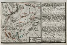 Seven Years War (1756-1763): Map of the Battle of Klostercamp (October 16, 1760), 1765. Creator: Jean de Beaurain