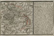 Seven Years War (1756-1763): Map of the Battle of Prague (May 6, 1757), 1765. Creator: Jean de Beaurain