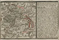 Seven Years War (1756-1763): Map of the Battle of Prague (May 6, 1757), 1765. Creator: Jean de Beaurain