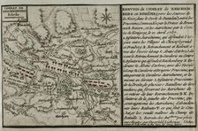 Seven Years War (1756-1763): Map of the Battle of Reichenberg (April 21, 1757), 1765. Creator: Jean de Beaurain
