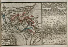 Seven Years War (1756-1763): Map of the Battle of Rossbach, 1757 (November 5, 1757) 1765. Creator: Jean de Beaurain