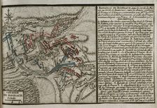 Seven Years War (1756-1763): Map of the Battle of Rossbach, 1757 (November 5, 1757) 1765. Creator: Jean de Beaurain