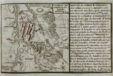 Seven Years War (1756-1763): Map of the Combat of Görlitz (September 7, 1757), 1765. Creator: Jean de Beaurain
