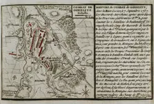Seven Years War (1756-1763): Map of the Combat of Görlitz (September 7, 1757), 1765. Creator: Jean de Beaurain
