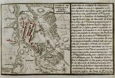 Seven Years War (1756-1763): Map of the Combat of Görlitz (September 7, 1757), 1765. Creator: Jean de Beaurain