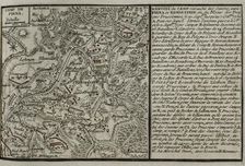 Seven Years War (1756-1763): Map of the encampment at Pirna, 1756, Siege of Pirna ..., 1765. Creator: Jean de Beaurain