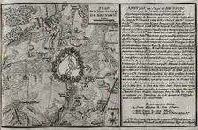 Seven Years War (1756-1763): Map of the rising of the Siege of Brunswick, 1761 (1765). Creator: Jean de Beaurain