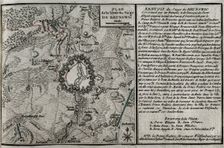 Seven Years War (1756-1763): Map of the rising of the Siege of Brunswick, 1761 (1765). Creator: Jean de Beaurain