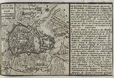 Seven Years War (1756-1763): Plan of Münster, 1759 (Germany), 1765. Creator: Jean de Beaurain