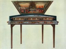 Seventeenth century dulcimer from H. Boddington's collection 1948