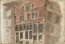 Seventeenth-century facade, 1863. Creator: Isaac Gosschalk