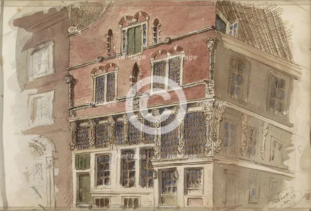 Seventeenth-century facade, 1863. Creator: Isaac Gosschalk.