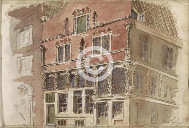 Seventeenth-century facade, 1863. Creator: Isaac Gosschalk.