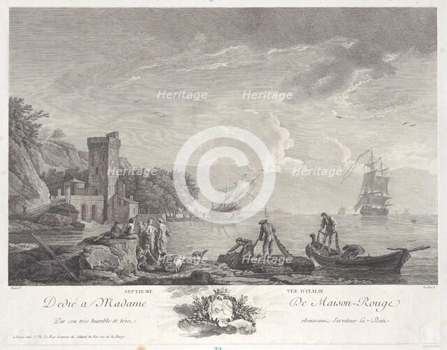 Seventh View of Italy, ca. 1770. Creator: Jacques Philippe Le Bas.