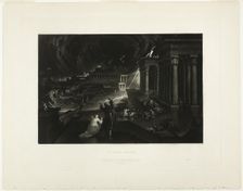 Seventh Plague, from Illustrations of the Bible, 1833. Creator: John Martin