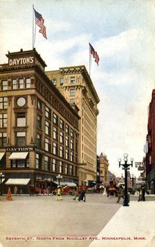 Seventh Street, Minneapolis, Minnesota, USA, 1914