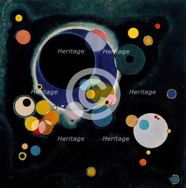 Several Circles, 1926. Artist: Kandinsky, Wassily Vasilyevich (1866-1944)