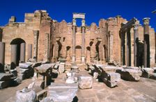Severan Basilica, Leptis Magna, Libya, 216 AD. Creator: Vivienne Sharp