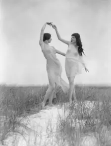 Severn, Margaret, Miss, and an unidentified dancer, 1923 Creator: Arnold Genthe