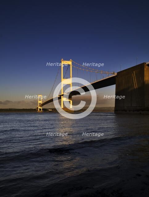Severn Bridge, Aust, South Gloucestershire, 2011. Artist: James O Davies.