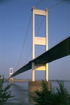 Severn Bridge, Chepstow, Gwent, Wales, 1995. Artist: J Bailey