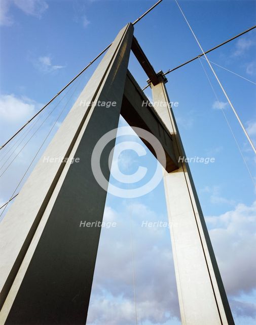 Severn Bridge, M48, Aust, South Gloucestershire, 10/11/1987. Creator: John Laing plc.