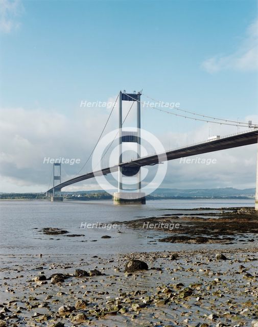 Severn Bridge, M48, Aust, South Gloucestershire, 10/11/1987. Creator: John Laing plc.