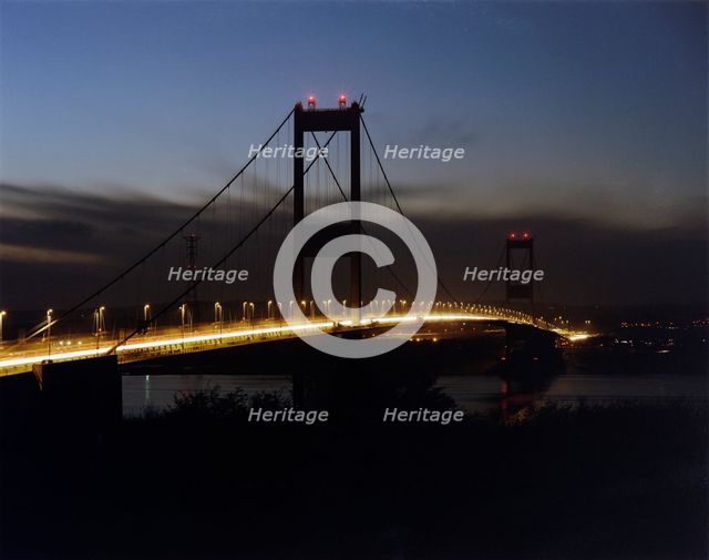 Severn Bridge, M48, Aust, South Gloucestershire, 10/11/1987. Creator: John Laing plc.