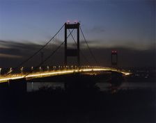 Severn Bridge, M48, Aust, South Gloucestershire, 10/11/1987. Creator: John Laing plc