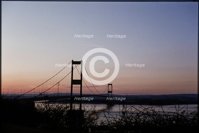 Severn Bridge, M48, Aust, South Gloucestershire, 1978. Creator: Dorothy Chapman.