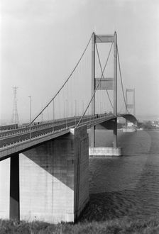 Severn Bridge, near Bristol, 1966. Artist: Eric de Maré