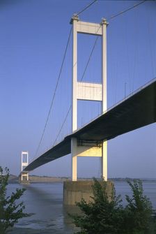 Severn Bridge, near Bristol, 1995. Artist: J Bailey
