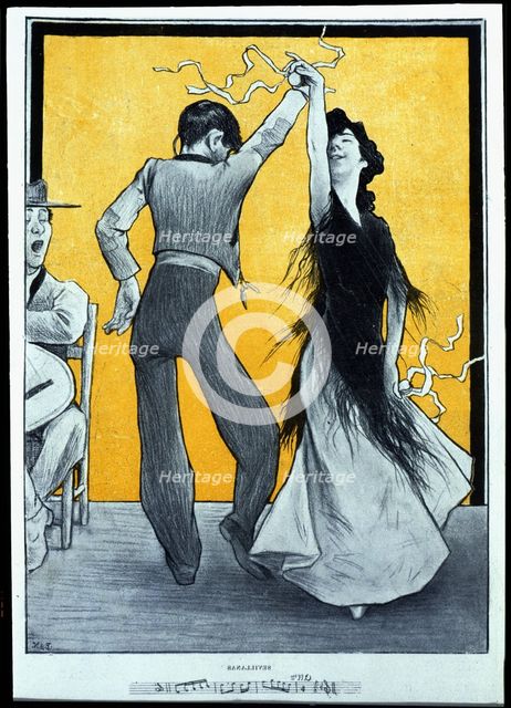 Sevillanas, winning work of the contest organized by the Blanco y Negro magazine, Madrid in 1900. Creator: Medina Vera, Inocencio (1876-1918).