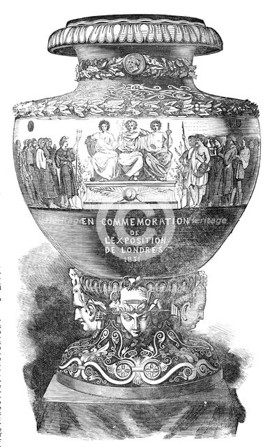 Sevres Vase presented to H.R.H. Prince Albert by His Imperial Majesty the Emperor of the French, 185 Creator: Unknown.