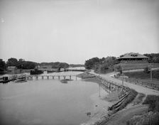 Sewall's bridge and York Country Club, York, Maine, c1908. Creator: Unknown