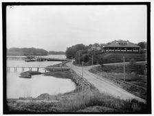 Sewall's Bridge and country club house, York River, Me., between 1900 and 1906. Creator: Unknown