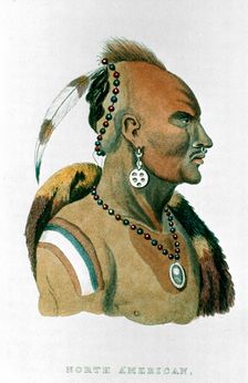Sewessissing, Chief of the Iowa Indians (North American Plains Indians), 1837