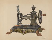 Sewing Machine, c. 1940. Creator: Harold Oldfield