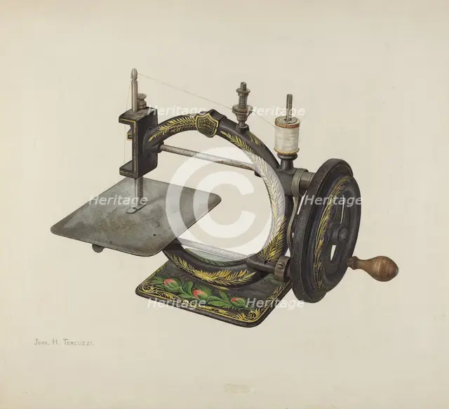Sewing Machine, c. 1940. Creator: John H. Tercuzzi.