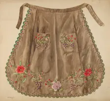 Sewing Apron, c. 1939. Creator: Edith Magnette