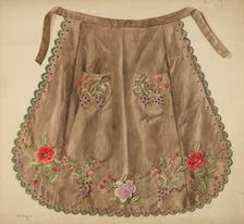 Sewing Apron, c. 1939. Creator: Edith Magnette