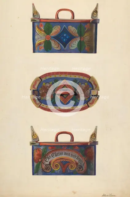 Sewing Box, c. 1936. Creator: Albert J. Levone.