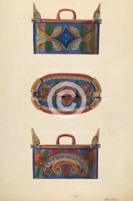 Sewing Box, c. 1936. Creator: Albert J. Levone.