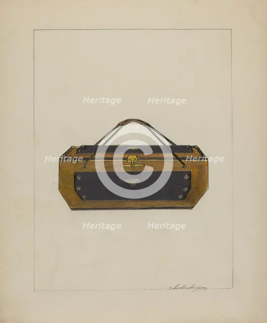 Sewing Box, c. 1937. Creator: Columbus Simpson.