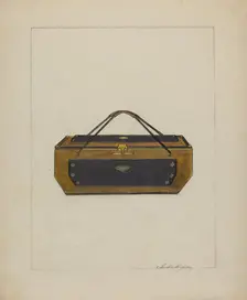 Sewing Box, c. 1937. Creator: Columbus Simpson